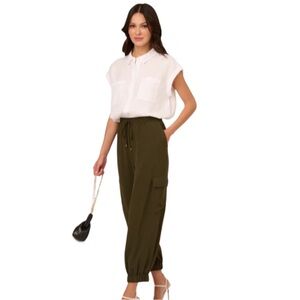 Adrianna Papell Dark Green Women's Joggers NWT Size M